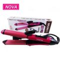 Nova 2 in 1 Hair Beauty Set Hair Curler and Hair Straightener Styling Tools. 