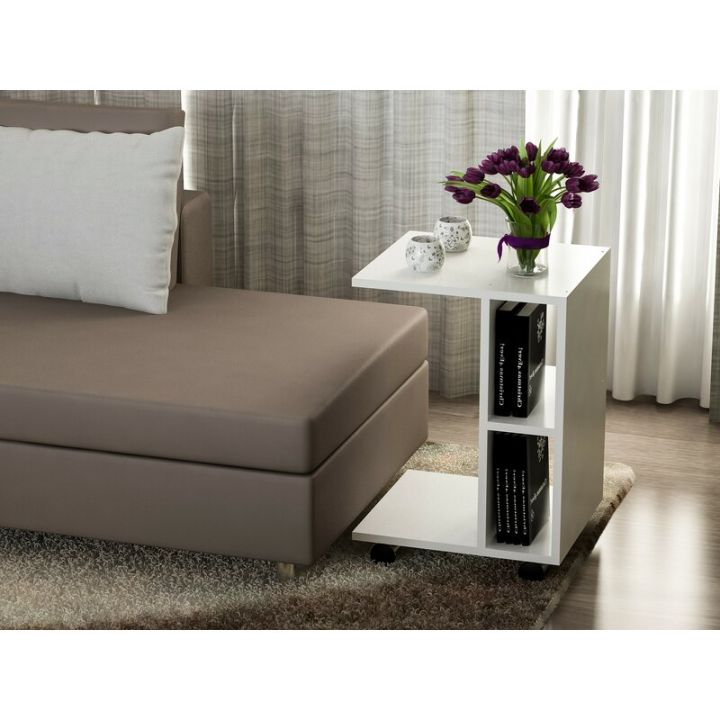 Modern Side Table / Sofa Table / Bedside Table / With Wheels