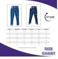 Imark Tulip Hem Low Cut High Waist Stretch Denim Jeans for Women. 