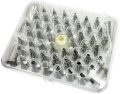 52pcs - Stainless Steel Nozzles Set With Coupler. 