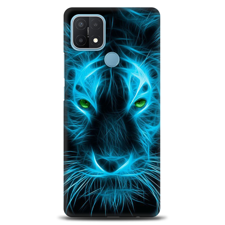 Back Cover For Oppo A15 Blue Lion