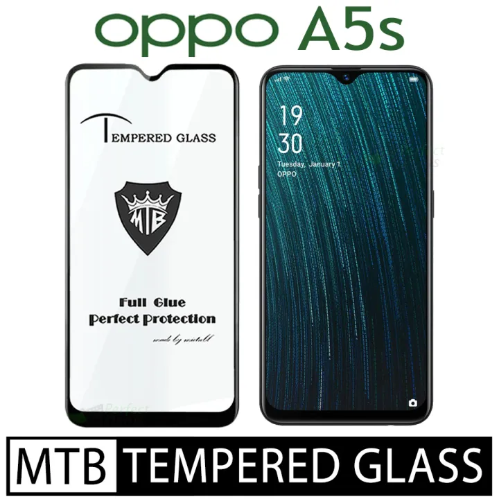 OPPO A5s Branded MTB Premium tempered glass screen protector High Quality Screen Protector Full Glue 9D Tempered Glass for OPPO A5s