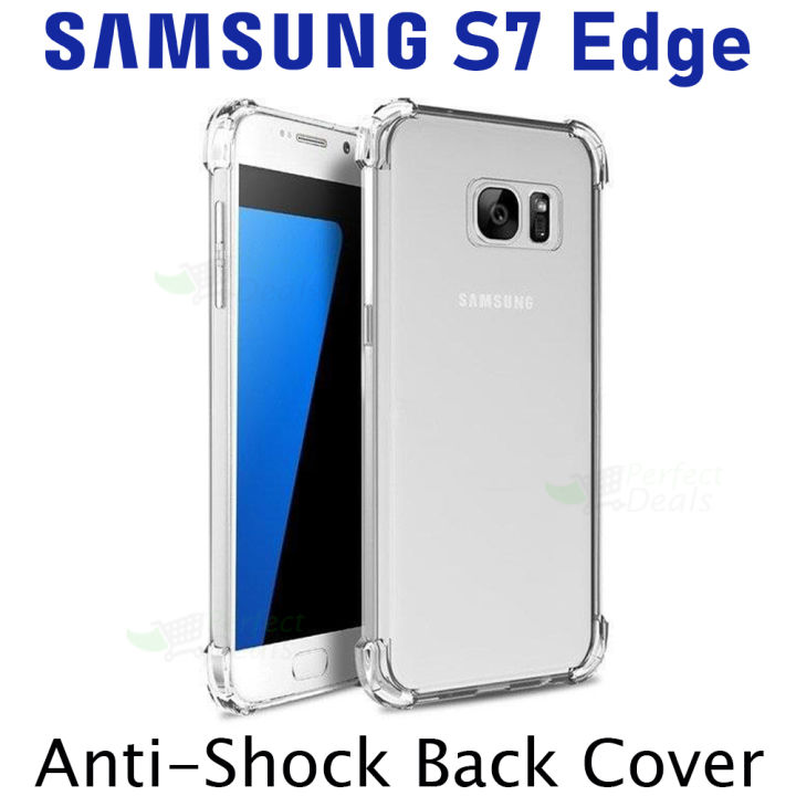 ANS Samsung Galaxy S7 Edge Soft Silicone TPU Case with anti-shock protection hardy edges fully transparent cover bumper case For Samsung Galaxy S7 Edge