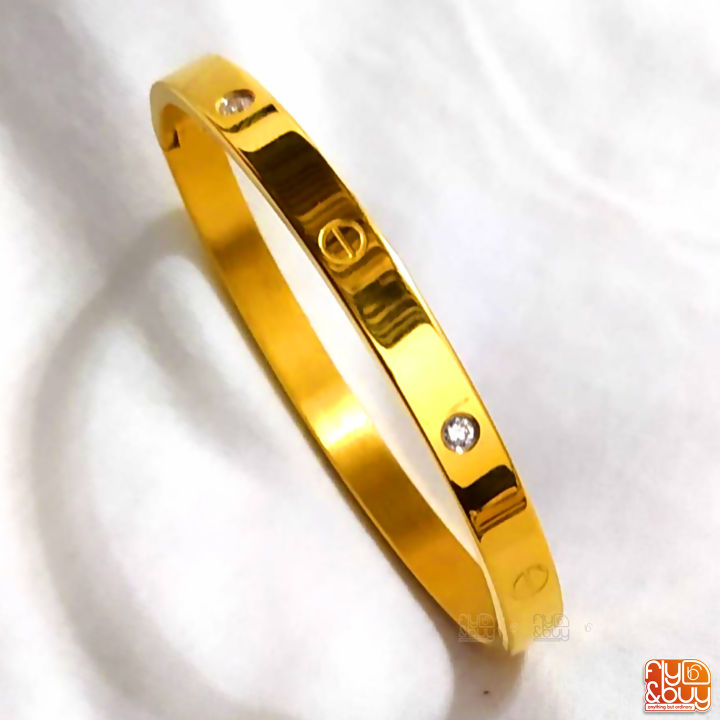Gold%20Plated%20Guaranteed%20Plain%20Lock%20Bangle%20For%20Women%20-%20FREE%20BOX%20INCLUDED%20FB-B%20-%20Image%202