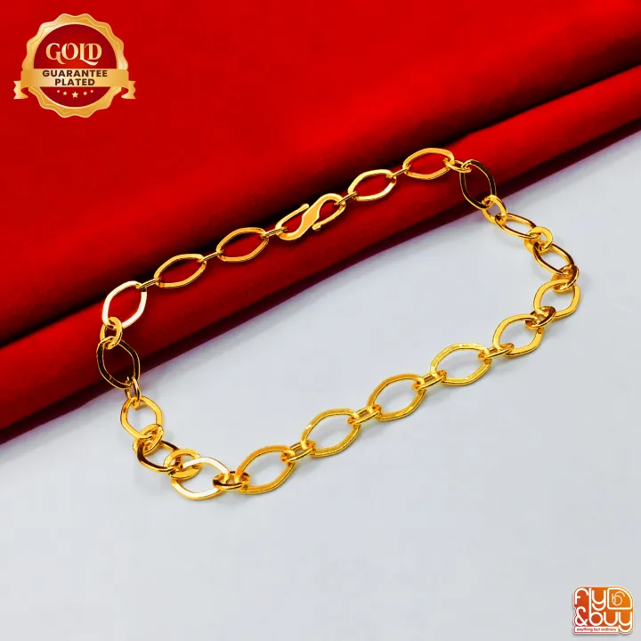 Gold%20Plated%20Thin%20Plain%20Link%20Bracelet%207%20/%207.5%20inch%20Long%20for%20Women%20FB-WB%20-%20Image%202