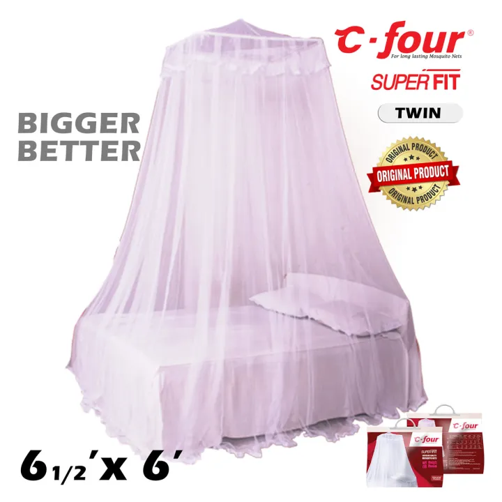C four Superfit Square framed Mosquito Net for Twin Bed ( 6 x 6 )