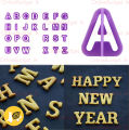 Alphabet - Letters - Numbers Fondant Cut-Outs Set. 