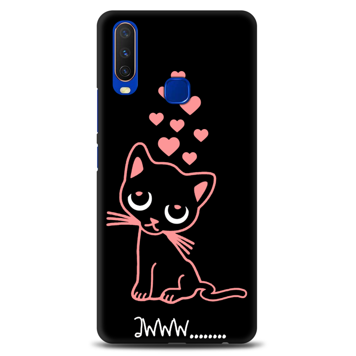 Back Cover For Vivo Y17  Cat Baby Design