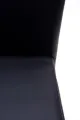 Modern Dining Chair with Black Vinyl Upholstery. 