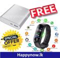 Smart Band Watch Bracelet Wristband Fitness Tracker Blood Pressure HeartRate M3` And Mi Xiaomi 10400 H+MAh Power Bank - All Mobile Phone Support. 