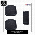 Universal Fit Rubber Bucket Car Carpet 5 Pcs Black Color. 