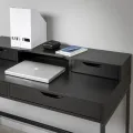 VTEC Modern LOUIS Monitor Riser/Laptop Stand/Storage Rack/With Lockers/Desk Organiser/. 