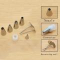 52pcs - Stainless Steel Nozzles Set With Coupler. 
