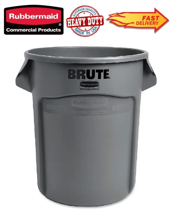 Rubbermaid Commercial Products BRUTE® Heavy-Duty 10-Gallon (38 Liter) Garbage Bin