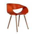 Mid - Century Designer Chair (Orange). 