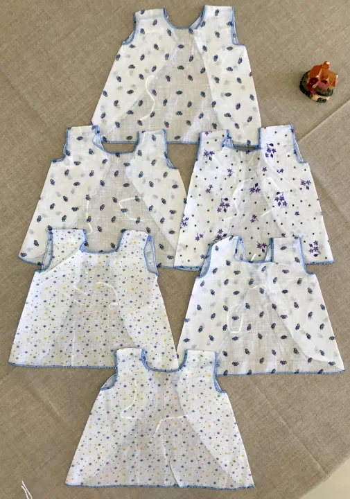100% Cotton New Borne Baby Infant frock . (6 pics per pack )