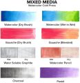 Art Nation Water Colour Paper for studio 20 sheets 300GSM ( Acid free WaterColour papers ) with hard back. 