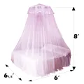 C four Nova Round framed Mosquito Net for Twin Bed ( 6 x 6 ). 