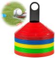 Training Marker - 1 - Practise Flat Cones Cone Plastic Cone Colour Color Colours Football Volleyball Athletic Cricket Yellow Orange Red Blue Green Sanabil Sanaabil. 