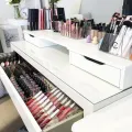 VTEC Modern LOUIS Monitor Riser/Laptop Stand/Storage Rack/With Lockers/Desk Organiser/. 