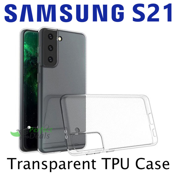 Mongo Samsung Galaxy S21 Transparent TPU Silicone Case Ultra Slim