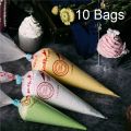 Set Disposable Piping Bag Icing Fondant Cake Cream Squeeze Cream Bag Dessert Decorators Pastry Tip Cake Tools 10/25/50 pcs. 