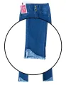 Imark Tulip Hem Low Cut High Waist Stretch Denim Jeans for Women. 