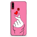 Back Cover For Samsung A20S Snapping Girl Design. 