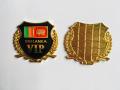 Car VIP Sri Lanka Emblem Badge 1 pcs  car bike gold badge. 