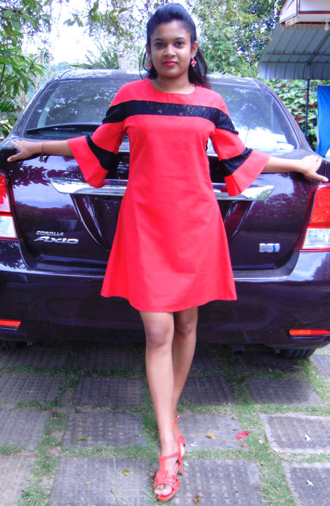 sachin and babi light blue dress EXLURA Women Tie Back Wedding Guest Dresses Long Lantern Sleeve Square Neck  Ruffle Elastic Waist Aline Casual Mini Dress Red in Kenya