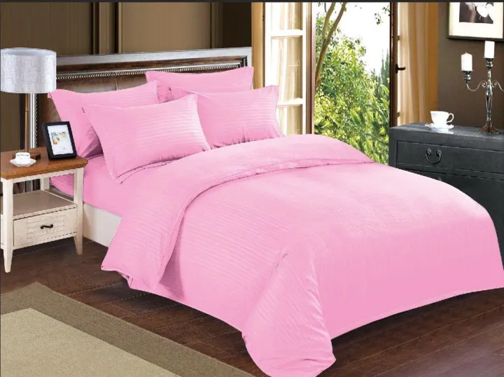 Egyptians%20Cotton%20Striped%20%20Bedsheets%20light%20pink%20-%20Image%203