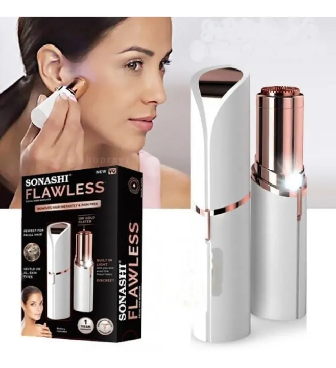 Rechargeable%20Finishing%20Touch%20Flawless%20Women%20Facial%20Hair%20Remover%2018K%20Gold%20,%20Beauty%20Eyebrows%20Remover%20Trimmer%20Razor%20Shaver%20Electric%20Facial%20Hair%20Remover%20-%20Image%202