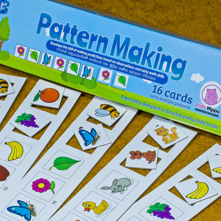 Pattern Making - Pink Hippo - Children Educational Activity Pack