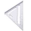 Clover 7inch Carpentry Tool with Sunken Scale, Aluminum Alloy Speed Square, Woodworking Ruler, Triangle Ruler ( Grade - A ). 