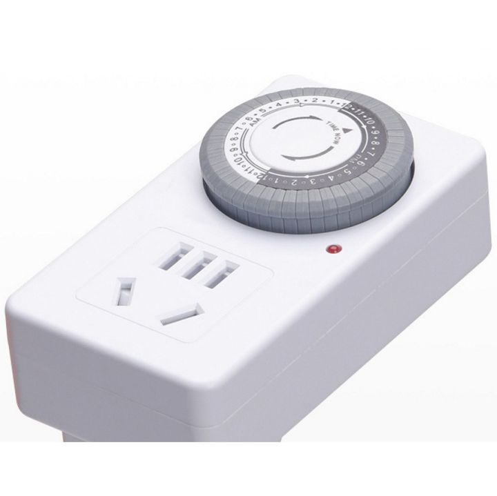 Electric%20Outlet%20Timer,%2024%20Hour%20Plug-in,%20Mechanical,%2030%20Minute%20Interval%20-%20Image%202