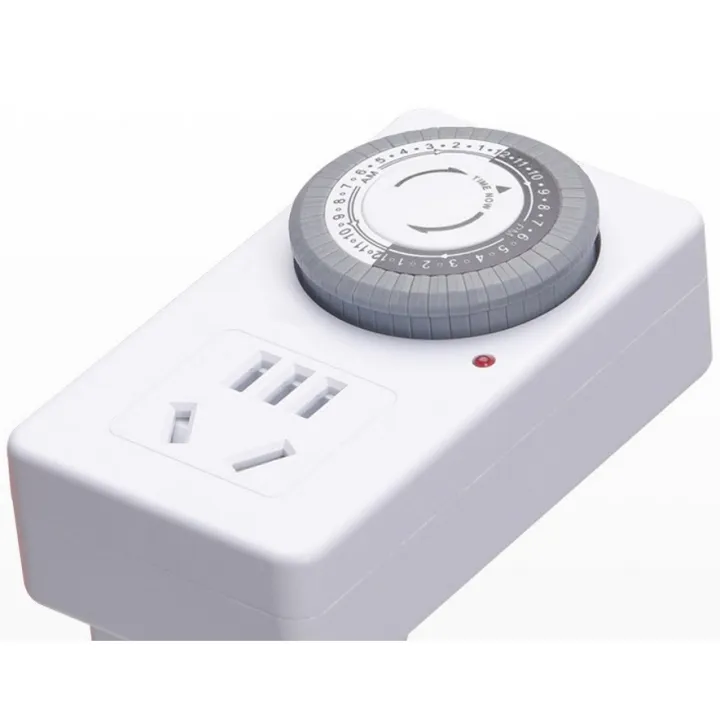 Electric%20Outlet%20Timer,%2024%20Hour%20Plug-in,%20Mechanical,%2030%20Minute%20Interval%20-%20Image%202