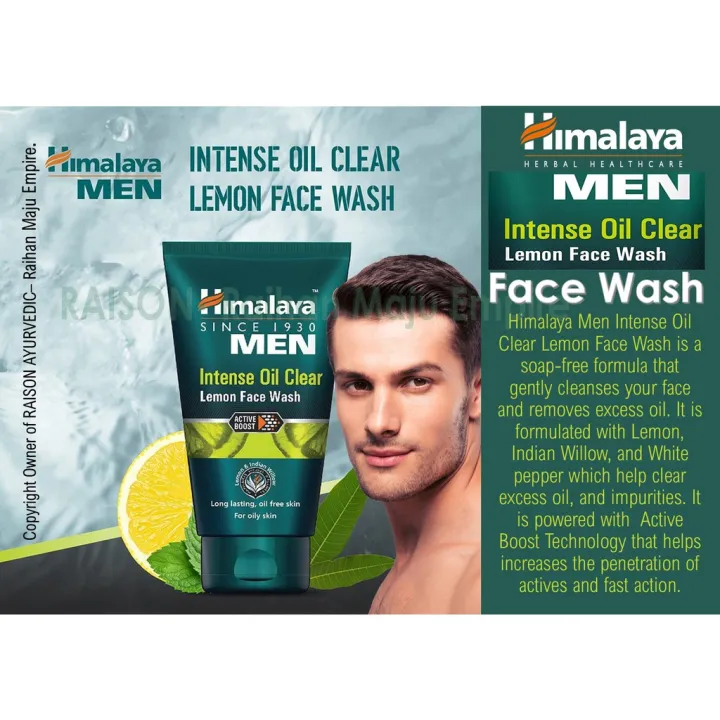 Himalaya%20Intense%20Oil%20Clear%20(Men)%20Since%201930%20,Intense%20Oil%20Clear%20(Lemon%20Face%20Wash)%20100ml%20-%20Image%202