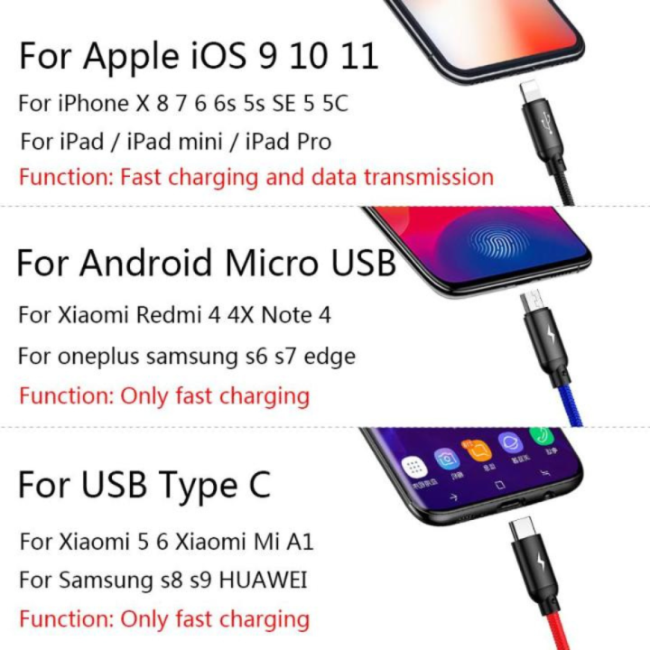 Baseus%20fast%20charging%20cable%203%20in%201%20USB%20Cable,%20Multi%20cable%20-%20Micro,%20Type%20C,%20Lightening%20-%20Image%204