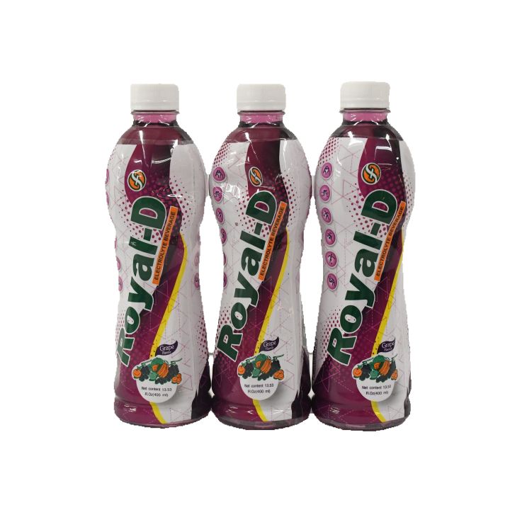 Royal-D Electrolyte Beverage 400ml(Grape)*3s
