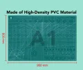 A1 Cutting Mat | Cutting Pad | Craft Cutting Board | Non-Slip Surface For Fabric | Double Sided Line Guides Self Healing Craft Mat | Desk DIY Handmade Stickers Cutting Plate Office Supplies | PVC Patchwork Cut Pad Durable Patchwork Tools. 
