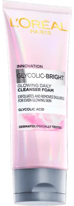 L'Oreal%20glycolic%20bright%20facial%20foam%20100ml%20-%20Image%204
