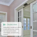 Automatic Door Closer for All Doors - Automatic Retractable Cable Box and Heavy Duty Stainless Steel Wire, No Drilling, 1 Set. 