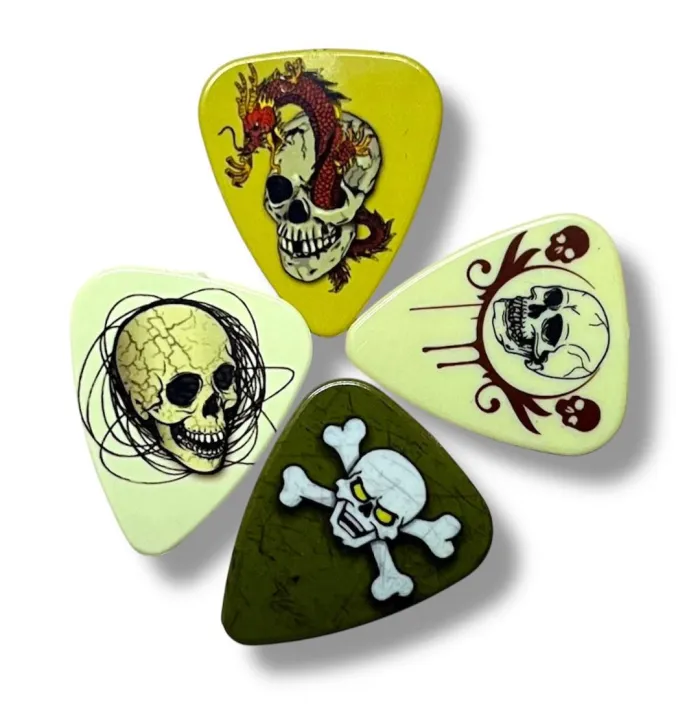 GROVER%20ALLMAN%20Guitar%20picks%20%20SKULLZ(4picks)%20-%20Image%202