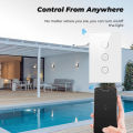 (Preorder)Dimmer Socket Switch Wifi Light Switch 118*70mm Voice Control/APP Control Switch Work with Alexa Google Home Assistant. 
