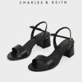 [Charles & Keith] Singapore Preorder Open Toe Ankle Strap Block Heel Sandals/Fashion / Women / Shoes /Heeled Sandals. 
