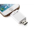 iFlash Drive iPhone iPad Direct Memory Stick with Dual USB Head Laptop Usable Normal USB Stick 8G. 