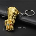 Thanos Infinite Fist Gloves Marvel Avengers 4 Pendant Keychain. 