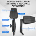 (Preorder)Motorcycle Rearview Mirror Foldable 360 ​​Degree Rotation Handle Bar For ADV Off-Road Motorcycle Westwind. 