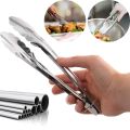 Kitchen Food Tong Clipper - Stainless Steel. 