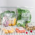 15PCS Silicone Food Storage Bag Reusable Fresh-keeping Bag Fruit And Vegetable Sealed Freezer Bag Leakproof Food Ziplock Bag. 